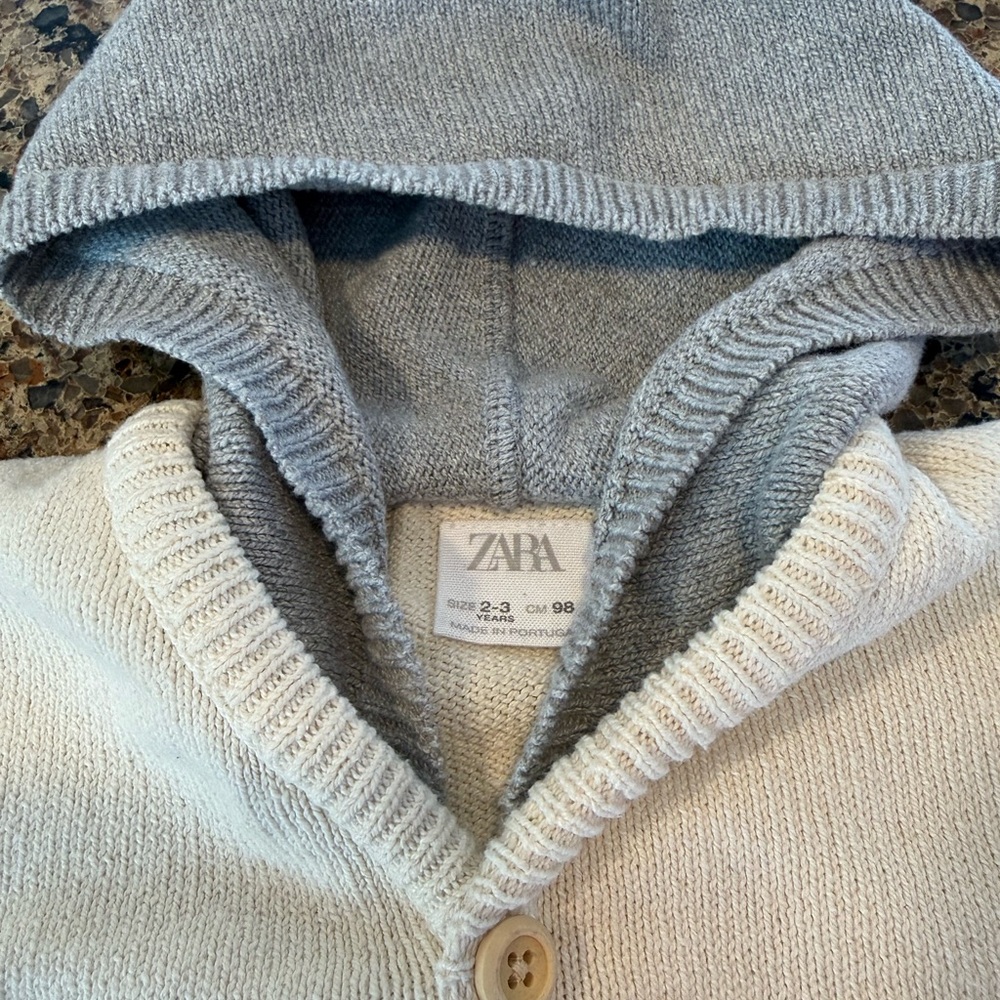 Zara Baby Hooded Cardigan - Picture 3 of 6